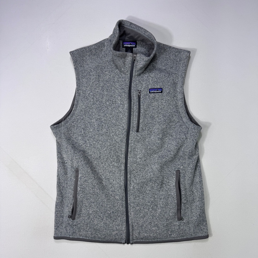 Patagonia Better Sweater Fleece Vest Mens Large Gray Full Zip 25882 Outdoor